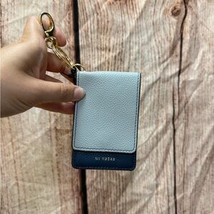 Card Holder with Gold Keychain
